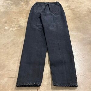 Vintage 90s Black Anchor Blue Classic Slim Fit Jeans 25x30
